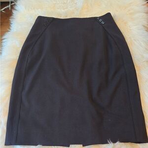 White House Black Market Black Asymmetrical Skirt